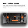 (#EN3824) All Weather Professional Protective Hard Case, IP67 Waterproof, Anti-Crushing, Auto Balance Valve, Toggle Latching Clamp, for Outdoor, Extreme Environment, Camera, Drones, Lens, Electronics view 2