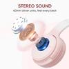 Gankoii Wireless Headphones, Bluetooth Over Ear Headsets with Microphone, Hi-Fi Audio, 60H Playtime, Touch Control, Foldable Lightweight, On-Ear Headphones for Girls Women, Travel, Work, view 3