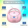 WIITHINK Portable CD Player Boombox with Bluetooth,FM Radio,USB MP3 Playback,AUX-in,Headphone Jack,CD-R/RW and MP3 CDs Compatible,Small CD Player for Home or Outdoor view 2