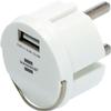 Brennenstuhl USB Socket Adapter (USB Charger for Plugging into a Nest Sockets, 2.4A, Compatible with IP44 Sockets and Brennenstuhl Cable Winders, Flat Design) view 1