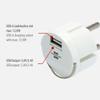 Brennenstuhl USB Socket Adapter (USB Charger for Plugging into a Nest Sockets, 2.4A, Compatible with IP44 Sockets and Brennenstuhl Cable Winders, Flat Design) view 2