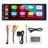 1Din Car Radio Wireless Carplay & Android Auto 6.9-inch IPS Touch Screen Smart Voice Mirror Link Android System (2G+32G) Car Stereo with Bluetooth/FM/USB Type C view 1