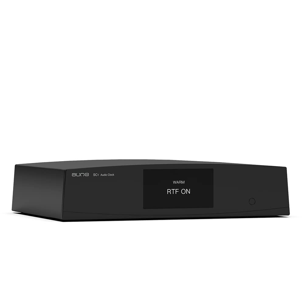 Aune SC1 Audio Clock, 10MHz External OCXO Sine Wave/Square Wave Outputs (for Audio Devices with 10MHz Clock Input Like X1s GT, X5s S9c Pro, S10N, S8c) (Black)