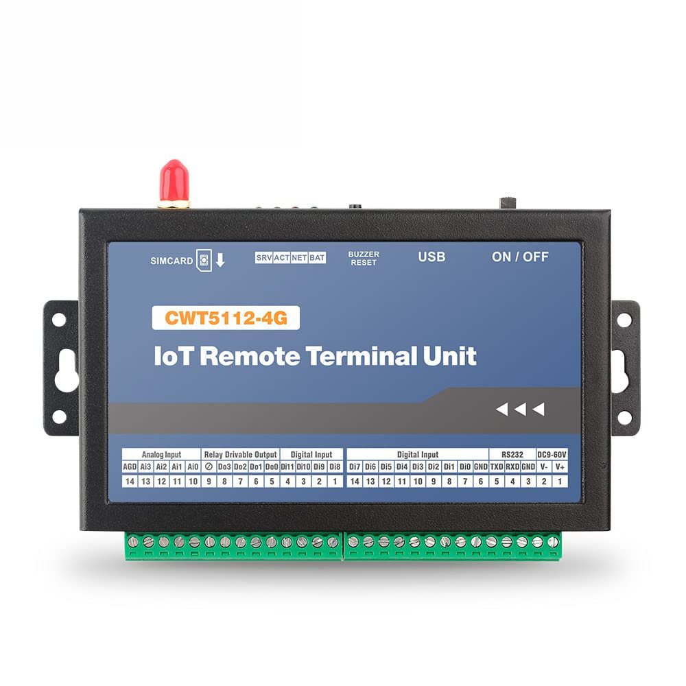 CWT5112 12DI 4AI 4DO Industrial 4g Remote Data Acquisition Module Rtu Modem