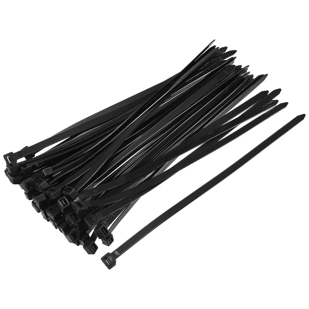 LJFMDLN 50pcs Nylon Cable Ties 12 Inch Self-Locking Zip Ties 0.3 Inch Width Black
