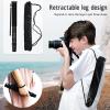 63Inch Camera Monopod, P308A 8 Sections Telescopic Video Monopod with Feet, Portable Travel Selfie Stick, Telescopic Extension Pole, Hiking Stick Monopod view 3