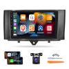 [2G+32G] Car Radio for Mercedes Benz Smart Fortwo 2011-2015, 9 inch Android Touch Screen Car Stereo, Carplay/Android Auto/1080P/Bluetooth/WiFi + AHD Backup Camera + MIC view 1