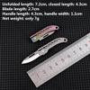 KUNSON Ultra Small Little Folding Pocket Titanium Knife, D2 Steel Blade Titanium Alloy Handle, Mini EDC Portable Knife, Ultra Durable and Lightweight (Titanium colorful) view 3