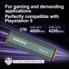 Ediloca 2TB M2 NVME SSD with Heatsink - PCIe Gen4.0 NVMe M.2 2280 3D NAND TLC, 4800MB/s Read, Internal Solid State Drive for PS5/PC, Dynamic SLC Cache, PS5 Storage Expansion, 5-Year Warranty(EN760) view 3