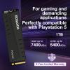 Ediloca 1TB PS5 SSD with Heatsink PCIe Gen4 NVMe M.2 Gaming SSD, 7400MB/s Read, 1GB DRAM Cache, 3D TLC | Internal Solid State Drive Compatible with PS5 & PC(EN855) view 3