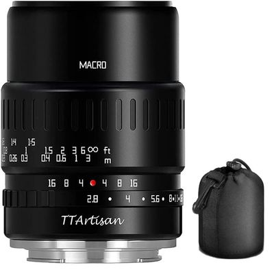 TTArtisan 40mm F2.8 Macro Lens APS-C 1:1 Magnification Macro Lens Manual Focus Compatible with Fuji X-Mount XT10 XT20 XT3 XT30 XT4 XT100 XE3 XA1 XA2 XA3 XPRO2 XS10