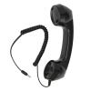PUSOKEI Retro 3.5mm Telephone Handset, Wired Radiation Proof Handset Receivers with Volume Control, Sound Switch, Handheld Telephone Receiver for Mobile Phone Computer(3.5mm Jack) (Black) view 1