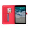 SGTD Case Cover Compatible with Nokia T20 Case, Flip Fold Stand Case Protective Fabric Print Cover with Auto Wake Sleep with Card Slots Tablet Cover (Color : Vermelho) view 4