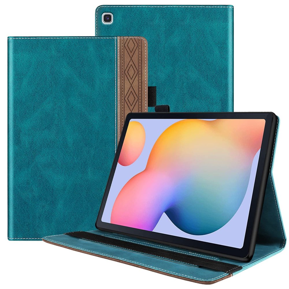 Case Cover Compatible With Samsung Galaxy Tab S6 Lite 10.4 Inch 2022/2020 Model (SM-P610/P613/P615/P619) PU Leather Case Protect Case Adjustable Fixing Strap Bracket Card Slot Shockproof Tablet PC Cas