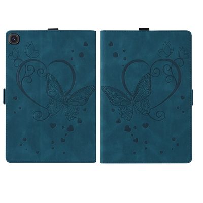 Case Cover Compatible with Samsung Galaxy Tab A 8.0" 2019 SM-T295/T290/T297 Butterfly Embossed Folding Stand Protective Cover Shockproof PU Leather Flip Case Card Slot Tablet PC Case Tablet Cover ( Co