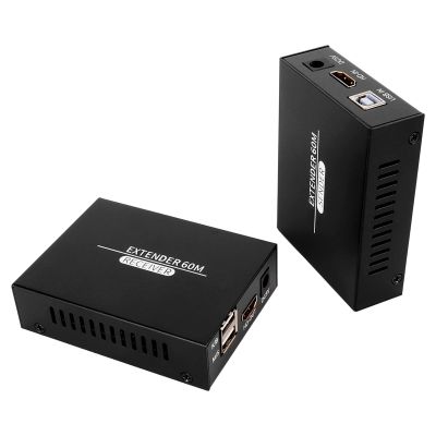 HDMI USB KVM Extender, 197ft 60Hz Function HD KVM Extender Keyboard & Mouse Remote