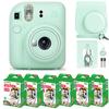 Fujifilm Instax Mini 12 Instant Camera Mint Green and Fuji Film Value Pack (60 Sheets) Bundle with Sturdy Tiger Accessories, Carrying Case, Photo Album 64 Pockets view 1