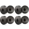 ENS Custom Drilling Junction Box for Security Cameras - Aluminum Enclosure - Dome/Turret/Bullet/Fisheye Cameras Base, 2 Side and 1 Bottom 3/4" Holes - Black, 5.9" Diameter, 8 Pack view 1