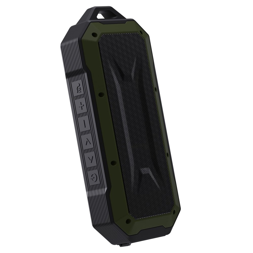Supersonic SC-1454IPX Duro Portable Bluetooth Speaker Stream Music, FM Radio, Hands-Free Mic, 10m Range, 4hr Battery, Shockproof, Water Resistant, AUX Input - 5Wx2 Power
