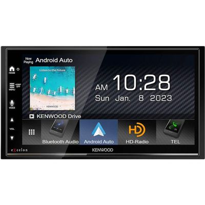 Kenwood DMX809S 6.8" Digital Multimedia Receiver with Apple CarPlay and Android Auto (Certified Refurbished)