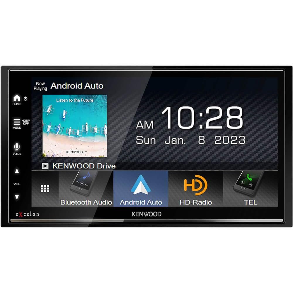 Kenwood DMX809S 6.8" Digital Multimedia Receiver with Apple CarPlay and Android Auto (Certified Refurbished)