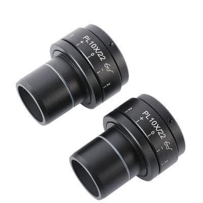 1Pair Binocular Microscope Eyepiece PL10X/22 Wide-Field High Eye Point Microscope Eyepieces 30mm Interface