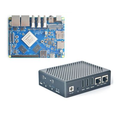 FriendlyElec NanoPC-T6 Development board RK3588 Cortex A76 6TOPs 16G 256GB dual 2.5G port (4GB Ram 32GB eMMc, SingleBoard+Mental Case)