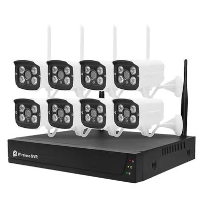 Supersonic SC-5008NVR 8-Channel 1080P NVR Security Camera System with 1TB HDD- WiFi IP Cameras, 4mm Lens, H.265+, Dual Stream, Night Vision, Motion Detection, Remote Viewing, Indoor/Outdoor Use