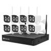 Supersonic SC-5008NVR 8-Channel 1080P NVR Security Camera System with 1TB HDD- WiFi IP Cameras, 4mm Lens, H.265+, Dual Stream, Night Vision, Motion Detection, Remote Viewing, Indoor/Outdoor Use view 1