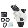 7X-90X Trinocular Stereo Microscope Lens 0.5X Camera Interface WF20X/10 Eyepiece Continuous Zoom Lens view 1