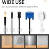 Viaky 30 Pcs Clear Cable Clips Self Adhesive Backed Nylon Adjustable Wire Management Transparent Drop Wire Holder for 0.5 Inch (12.5mm) Cables view 4