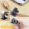 Viaky 30 Black Adjustable Cable Clips, Reusable Buckle Self-Adhesive Wiring Fixing Nylon Bracket Wire Management Suitable for 0.3 Inch Diameter(8mm) Cable view 2