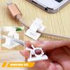 Viaky 30pcs Self-Adhesive Cable Clips-Reusable Adjustable Nylon Bracket Automobile, Indoor and Outdoor Desk Wall Wiring Wire Fixing Management Suitable for Cable Width 0.3''(White) view 3