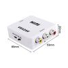 XMSJSIY VGA to AV RCA Composite Converter Adapter Box with USB Power Cable HD 1080P Audio Video Converter PC to TV Set Top Box view 2