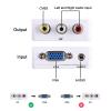 XMSJSIY VGA to AV RCA Composite Converter Adapter Box with USB Power Cable HD 1080P Audio Video Converter PC to TV Set Top Box view 4