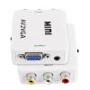 XMSJSIY AV RCA to VGA Adapter Audio Video Converter,Composite AV to VGA +3.5mm TV Video Playing Adapter 1080p with USB Power Cable VCD DVD Projector TV Set Top Box view 3