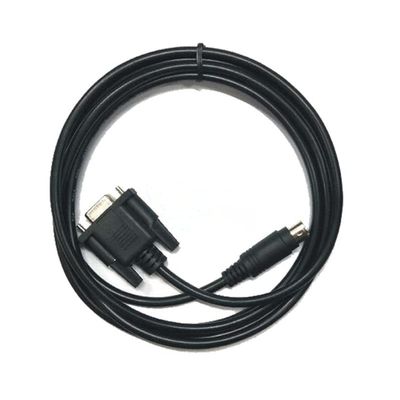 LEVI-DVP Suitable for,LEVI777T,LEVI430T,LEVI102A Touch Panel Connection DVP Series PLC Communication Cable Black (3m)