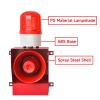 Y DIANS S Alarm Siren Outdoor 130dB Industrial LED Siren Strobe IP65 Waterproof 45W Security Siren Alarm for Noisy Environment Emergency Sirens AC220V view 4