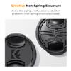 K&F Concept 43mm Lens Cap Cover, 4-in-1 Center Pinch Lens Cover + Anti-Loss Keeper Leash + Microfiber Cleaning Cloth Kits Compatible with Nikon, Canon, Sony, Fujifilm Camera Lenses view 3