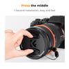 K&F Concept 43mm Lens Cap Cover, 4-in-1 Center Pinch Lens Cover + Anti-Loss Keeper Leash + Microfiber Cleaning Cloth Kits Compatible with Nikon, Canon, Sony, Fujifilm Camera Lenses view 4