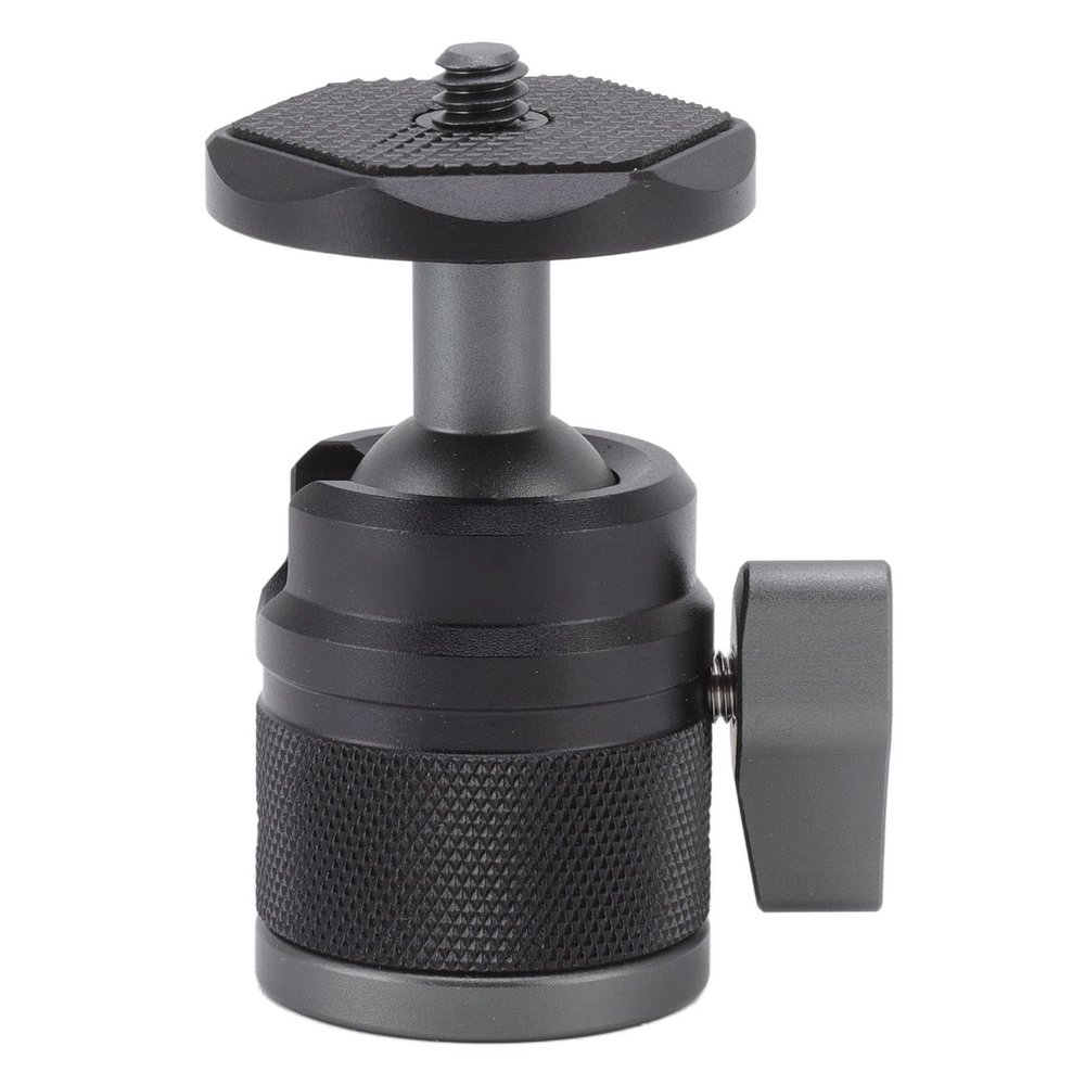 Vomeko Mini Ball Head - 360 Degree Rotatable Aluminum Alloy Cold Shoe Adapter (1/4in Screw) for Tripod SLR Monopod Ball Head Adapter SLR Ball Head Camera Mounts & Clamps