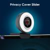 Angetube Webcam, 2K Streaming Webcam with Ring Light, HDR Laptop Camera with Remote and 1080P Webcam with Light view 4