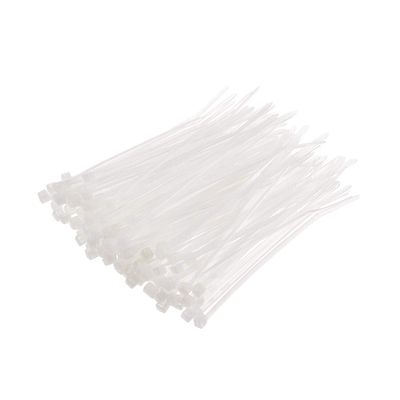 LJFMDLN 1000pcs Cable Zip Ties 100mmx3mm Self-Locking Nylon Tie Wraps White Single-use Locking Flexible Cable Tie