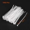 LJFMDLN 1000pcs Cable Zip Ties 100mmx3mm Self-Locking Nylon Tie Wraps White Single-use Locking Flexible Cable Tie view 2