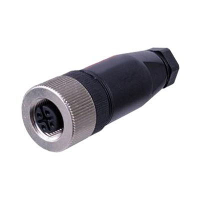 Demasiado M12 4P/5P/8P connector sensor waterproof aviation plug socket male and female screw screw straight (Size : 1 PCS, Color : M12-5 Female Socket)