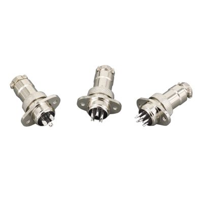 Demasiado 1 Set Aviation Plug and Socket GX16-2/3/4/5/6/7/8/9/10P 16MM Rhombus Flange Seat DF16 Series Aviation Column Connector (Size : Rhombus, Color : 3P)