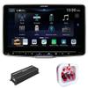 Alpine Halo9 ILX-F509 9" Digital Multimedia Receiver & (Does Not Play Discs) w/Alpine KTP-445A Power Pack Compact Upgrade Amplifier view 1