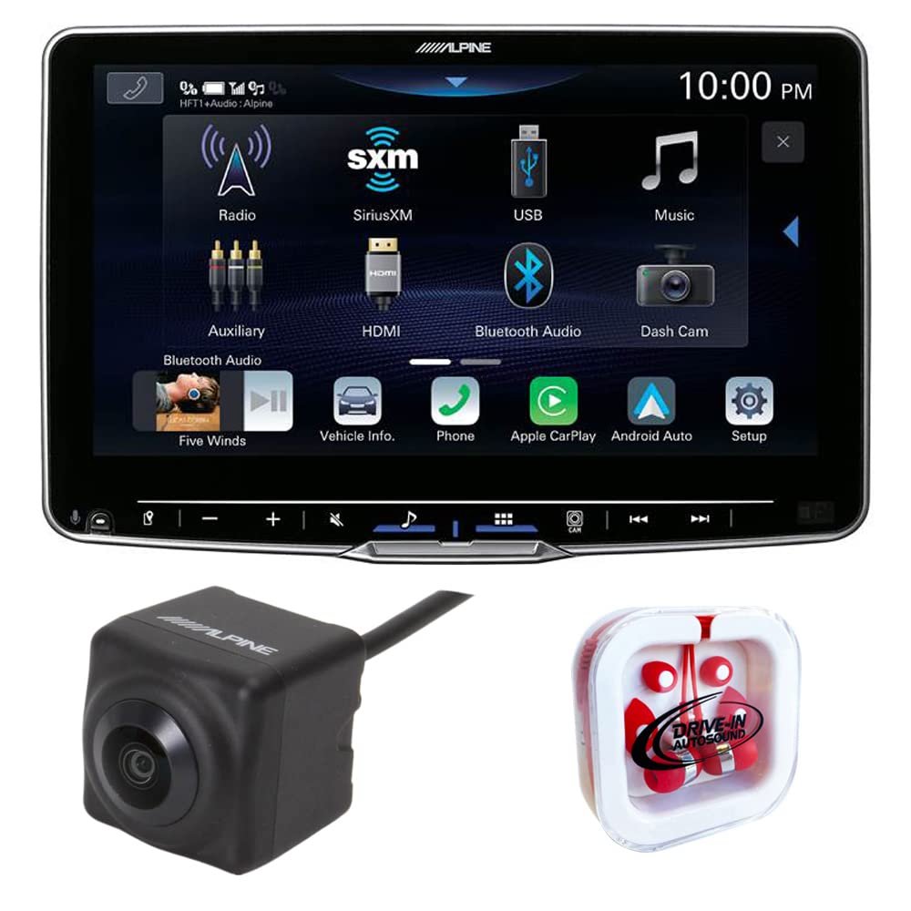 Alpine Halo9 ILX-F509 9" Digital Multimedia Receiver & (Does Not Play Discs) w/Alpine HCE-C2100RD Camera