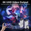 Duttek 90 Degree USB C Adapter, 240W Right Angle USB C Male to Female Adapter with 40Gbps, 8K@60Hz Video Display for Thunderbolt4/3, Laptop, Tablet, Phone view 4