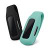 kwmobile 2X Clip Holders Compatible with Fitbit Inspire 3 / Inspire 2 / Ace 3 - Clip-On Holder Replacement Set - Black/Mint view 1